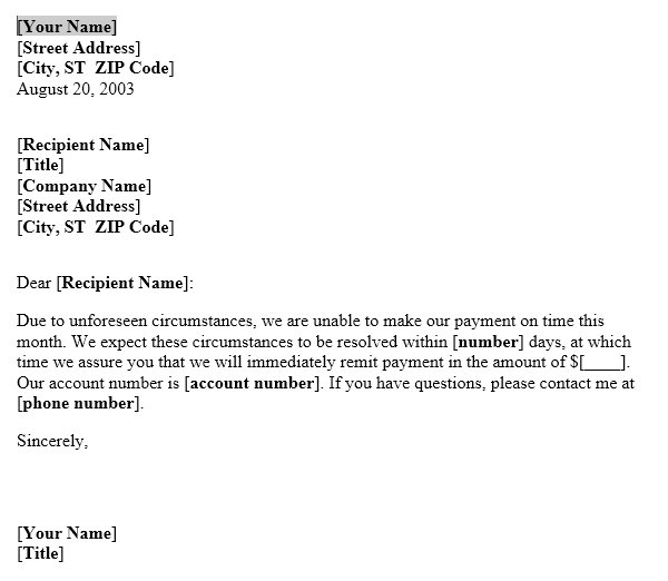 notice about the late payment letter template useful late payment letter