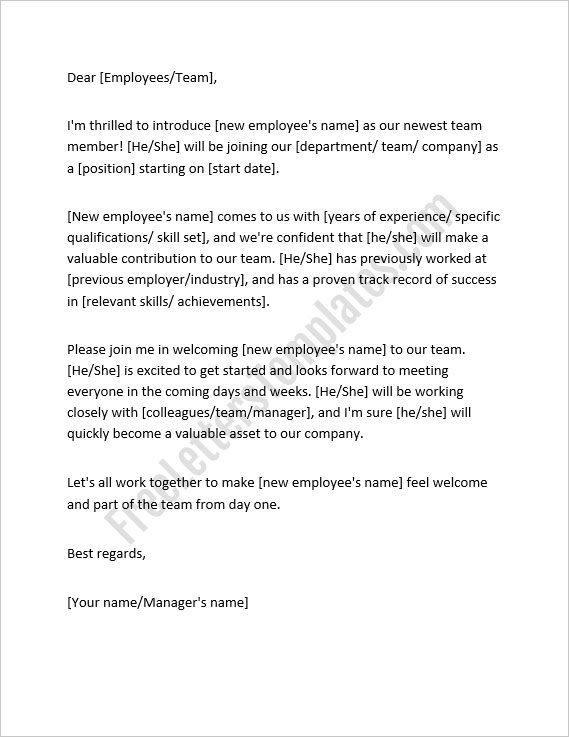 New-Employee-Announcement-Letter-Template