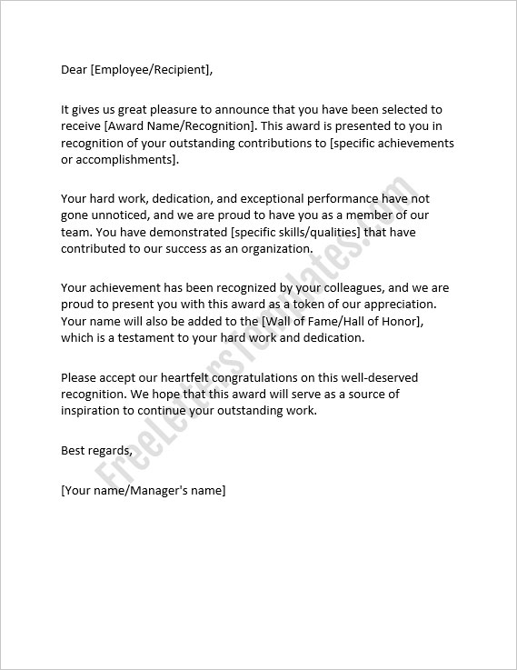 Award-or-Recognition-Announcement-Letter-Template